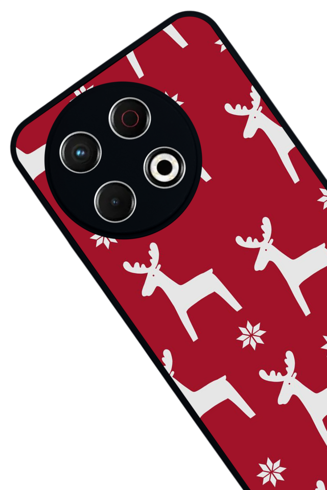 Tecno Spark 30 Pro Uyumlu Yilbasi Christmas Tasarımlı Glossy Premium Kılıf