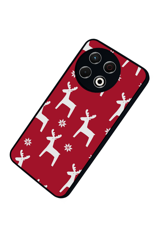 Tecno Spark 30 Pro Uyumlu Yilbasi Christmas Tasarımlı Glossy Premium Kılıf