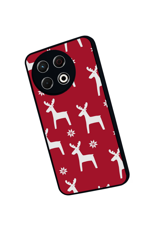 Tecno Spark 30 Pro Uyumlu Yilbasi Christmas Tasarımlı Glossy Premium Kılıf