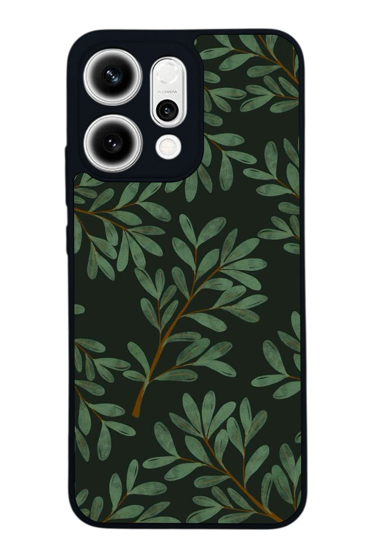 Oppo Reno 14 Uyumlu Botanik Tasarımlı Glossy Premium Kılıf