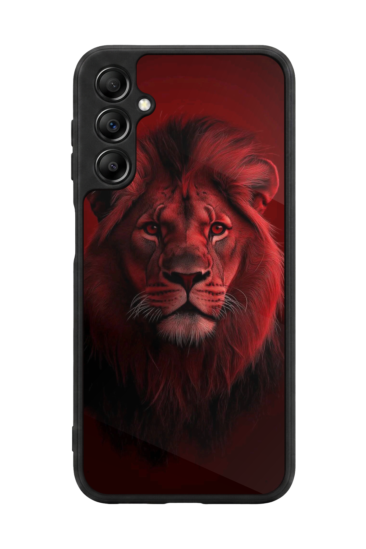 Samsung Galaxy A14 Uyumlu Aslan Tasarımlı Glossy Premium Kılıf