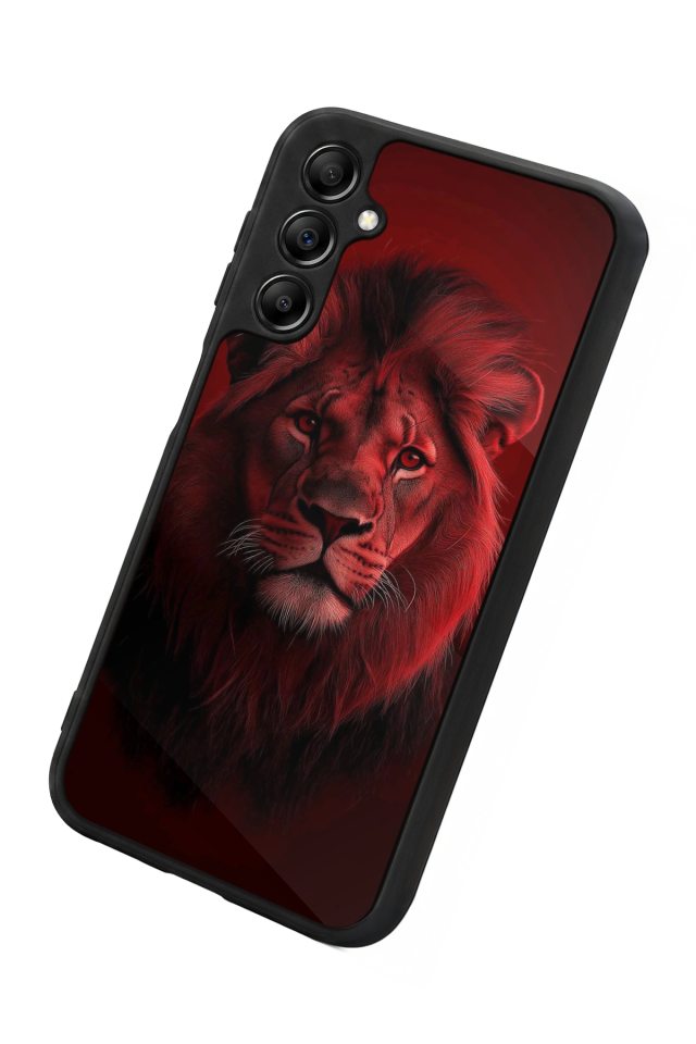 Samsung Galaxy A14 Uyumlu Aslan Tasarımlı Glossy Premium Kılıf