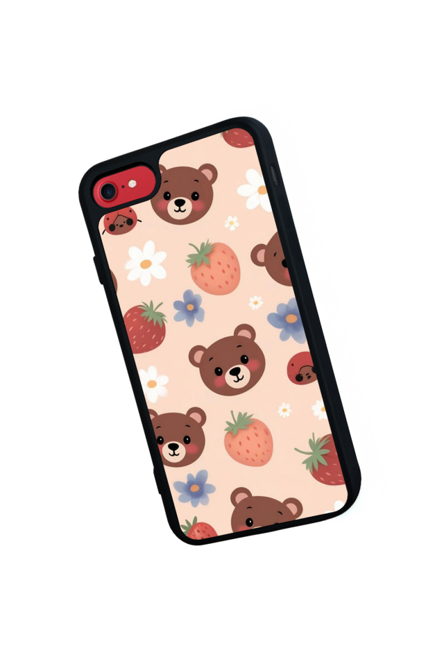 iPhone 7 Uyumlu Ayı Tasarımlı Glossy Premium Kılıf