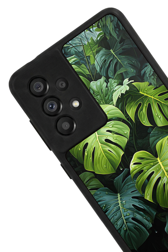 Samsung Galaxy A73 Uyumlu Botanik Tasarımlı Glossy Premium Kılıf