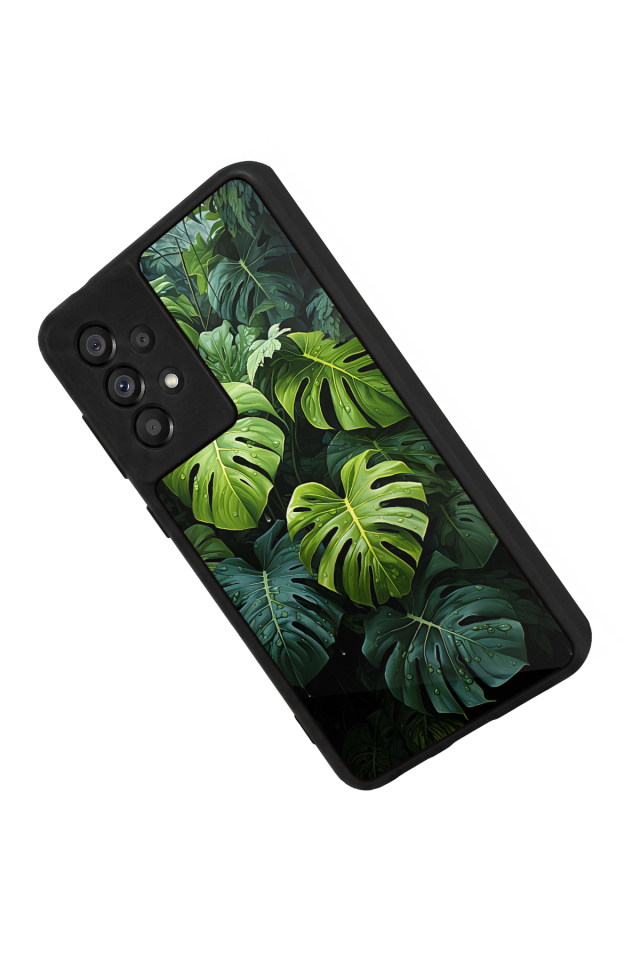 Samsung Galaxy A73 Uyumlu Botanik Tasarımlı Glossy Premium Kılıf
