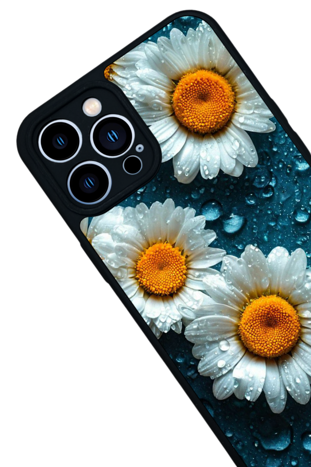 iPhone 12 Pro Max Uyumlu Cicek Tasarımlı Glossy Premium Kılıf