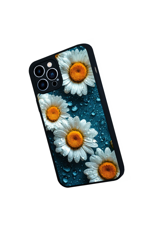 iPhone 12 Pro Max Uyumlu Cicek Tasarımlı Glossy Premium Kılıf