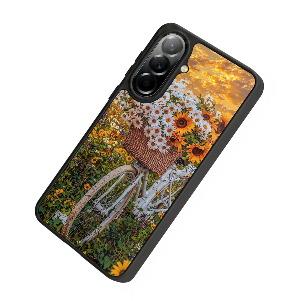Samsung Galaxy A57 Uyumlu Cicek Tasarımlı Glossy Premium Kılıf