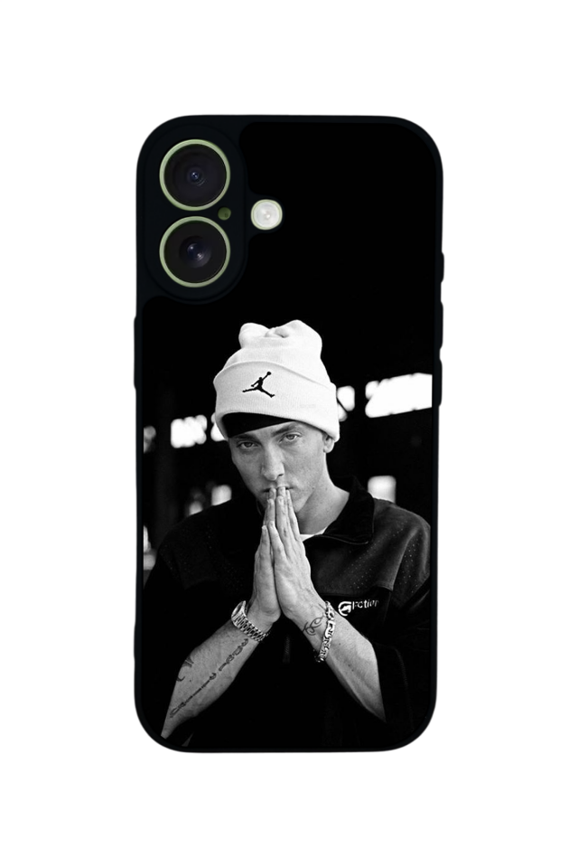 iPhone 17 Uyumlu Eminem Tasarımlı Glossy Premium Kılıf