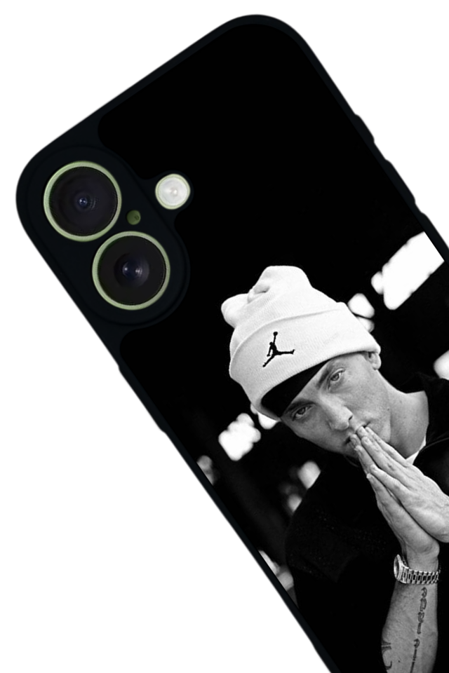 iPhone 17 Uyumlu Eminem Tasarımlı Glossy Premium Kılıf