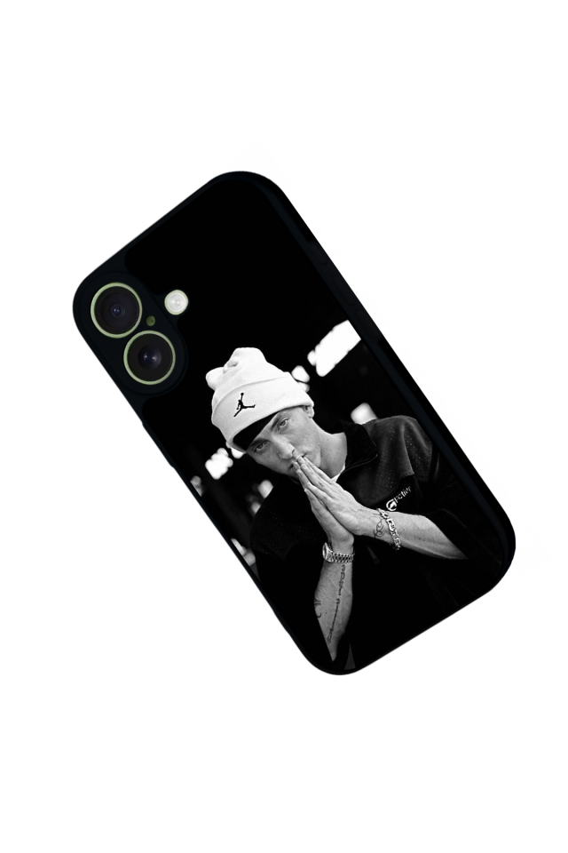 iPhone 17 Uyumlu Eminem Tasarımlı Glossy Premium Kılıf