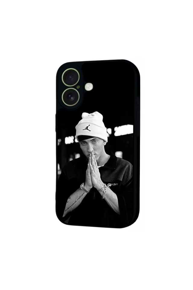 iPhone 17 Uyumlu Eminem Tasarımlı Glossy Premium Kılıf