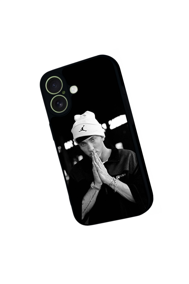 iPhone 17 Uyumlu Eminem Tasarımlı Glossy Premium Kılıf