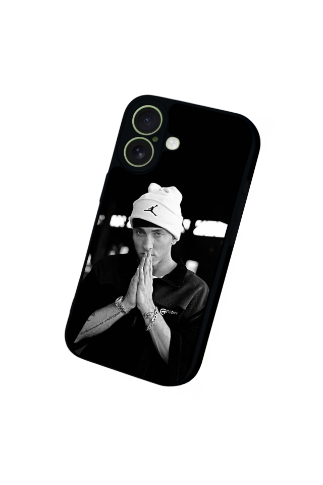 iPhone 17 Uyumlu Eminem Tasarımlı Glossy Premium Kılıf