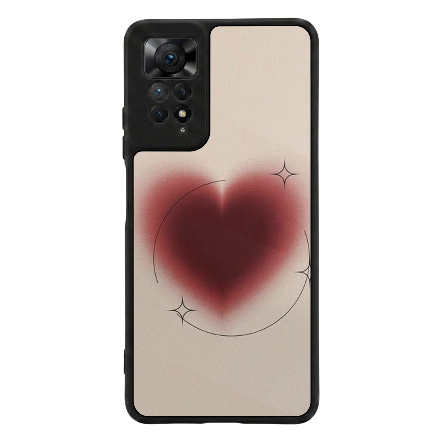 Xiaomi Redmi Note 12 Pro Uyumlu Kalp Love Tasarımlı Glossy Premium Kılıf