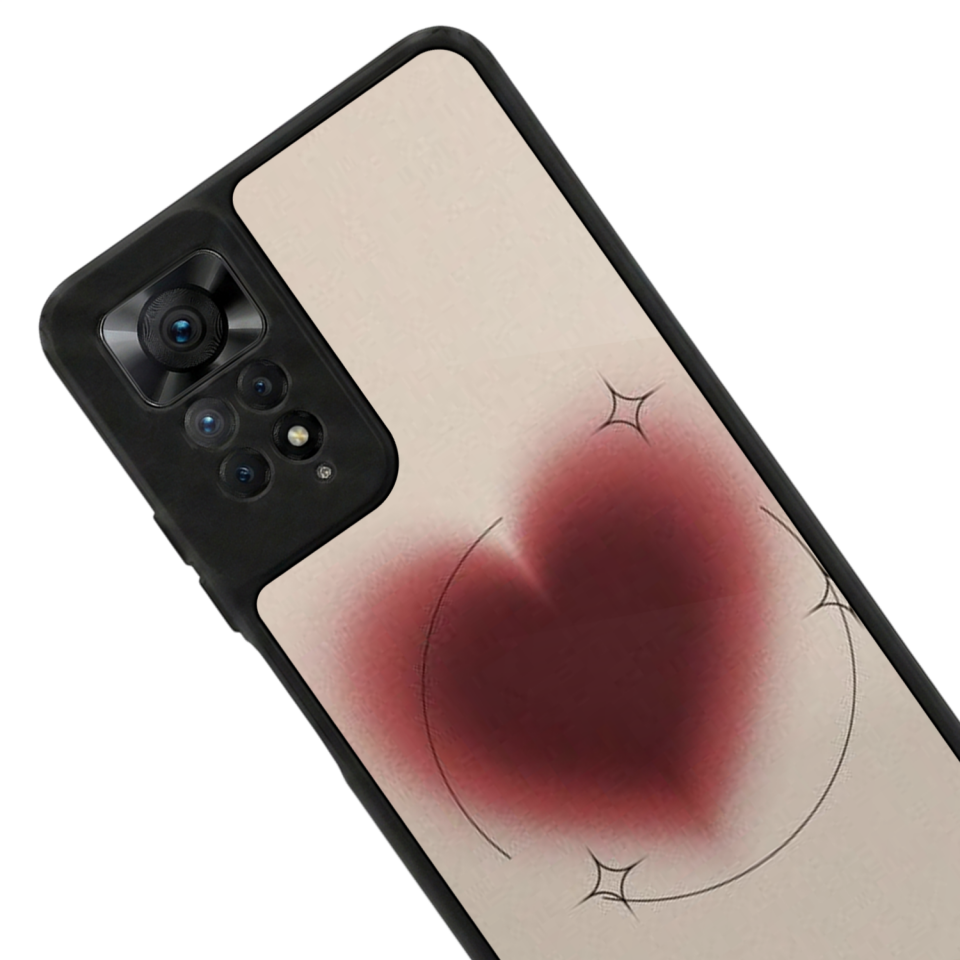 Xiaomi Redmi Note 12 Pro Uyumlu Kalp Love Tasarımlı Glossy Premium Kılıf