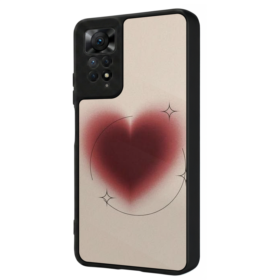 Xiaomi Redmi Note 12 Pro Uyumlu Kalp Love Tasarımlı Glossy Premium Kılıf