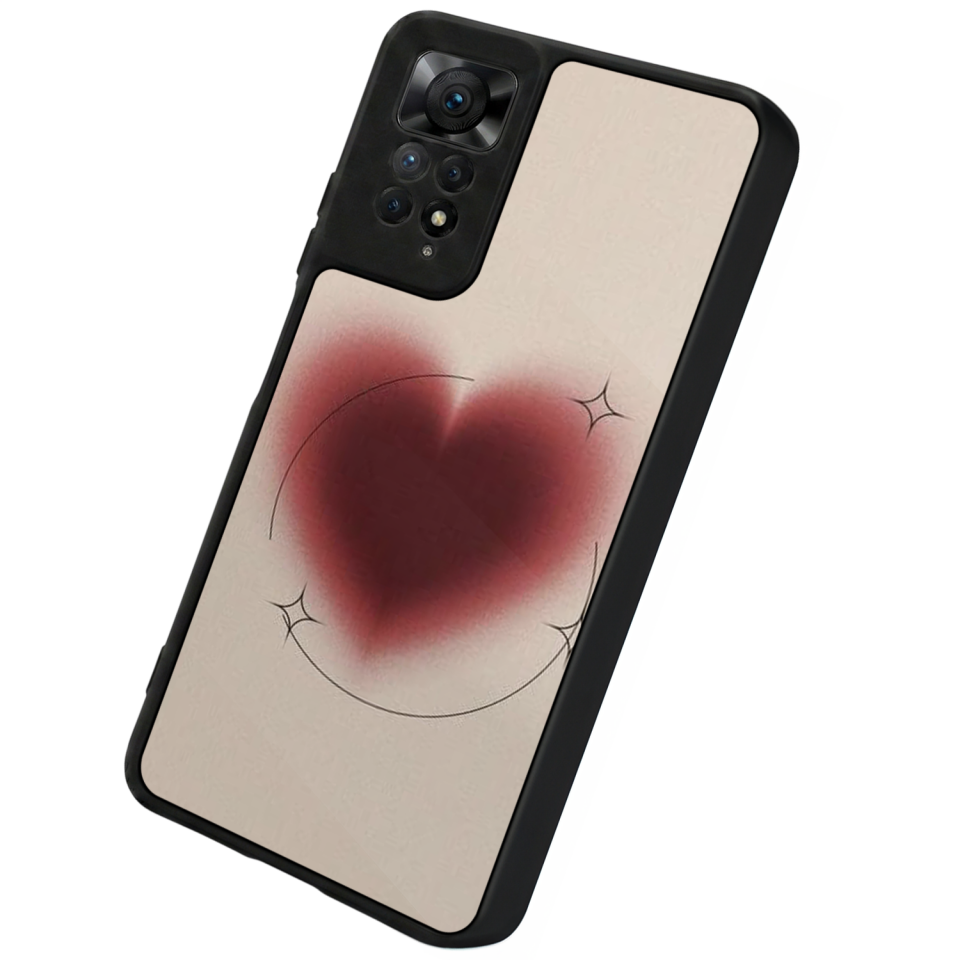 Xiaomi Redmi Note 12 Pro Uyumlu Kalp Love Tasarımlı Glossy Premium Kılıf