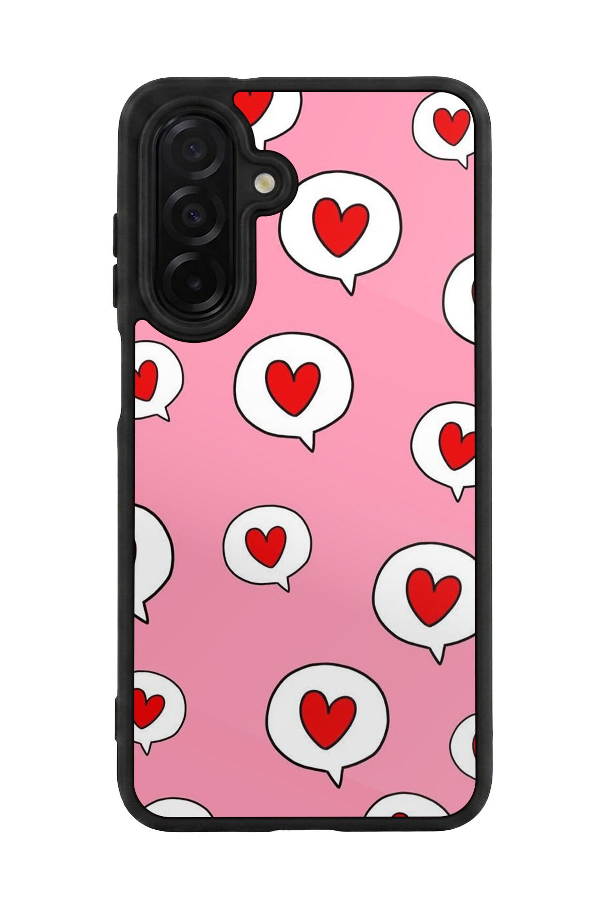 Samsung Galaxy A26 Uyumlu Kalp Love Tasarımlı Glossy Premium Kılıf