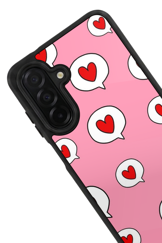 Samsung Galaxy A26 Uyumlu Kalp Love Tasarımlı Glossy Premium Kılıf