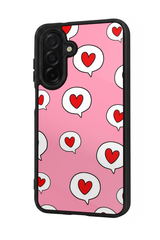 Samsung Galaxy A26 Uyumlu Kalp Love Tasarımlı Glossy Premium Kılıf