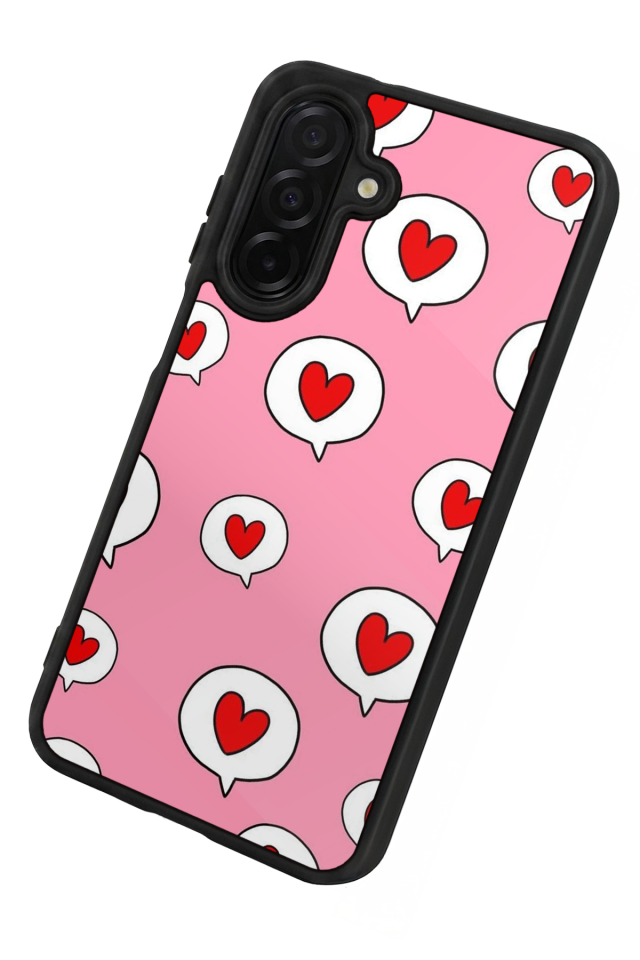 Samsung Galaxy A26 Uyumlu Kalp Love Tasarımlı Glossy Premium Kılıf