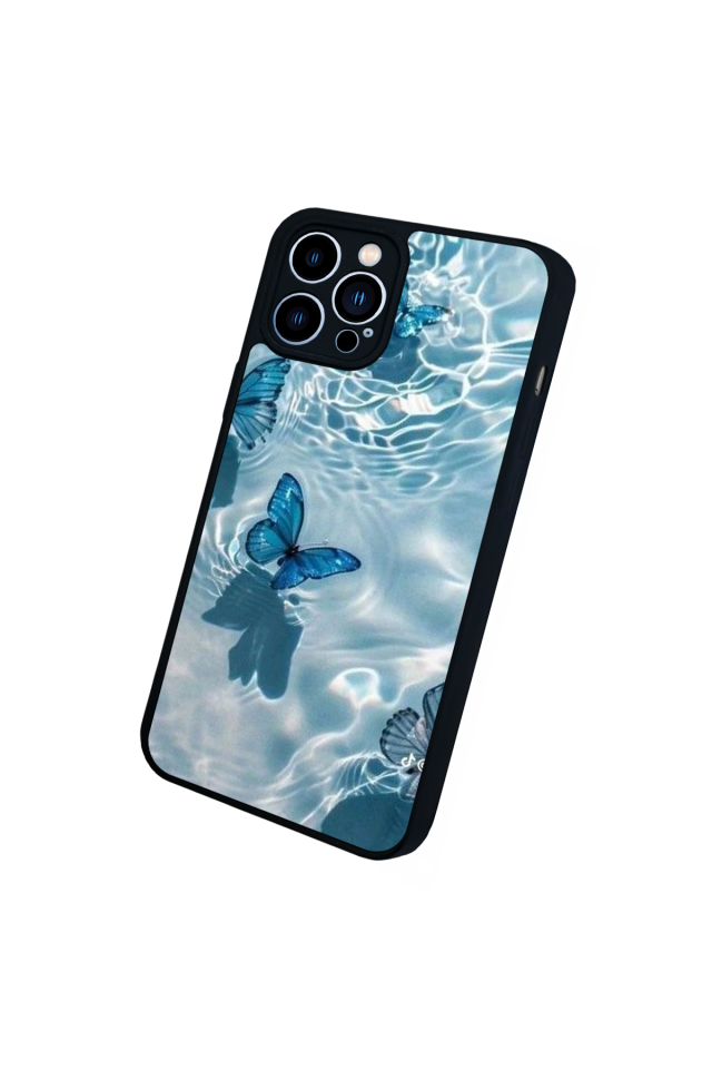 iPhone 13 Pro Max Uyumlu Kelebek Tasarımlı Glossy Premium Kılıf