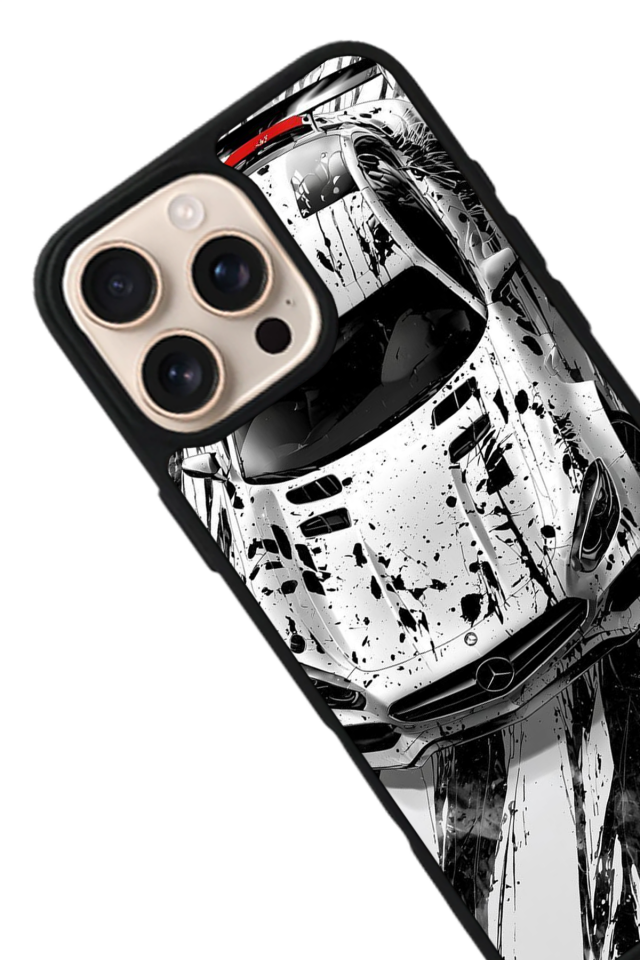 iPhone 14 Pro Uyumlu Mercedes Tasarımlı Glossy Premium Kılıf