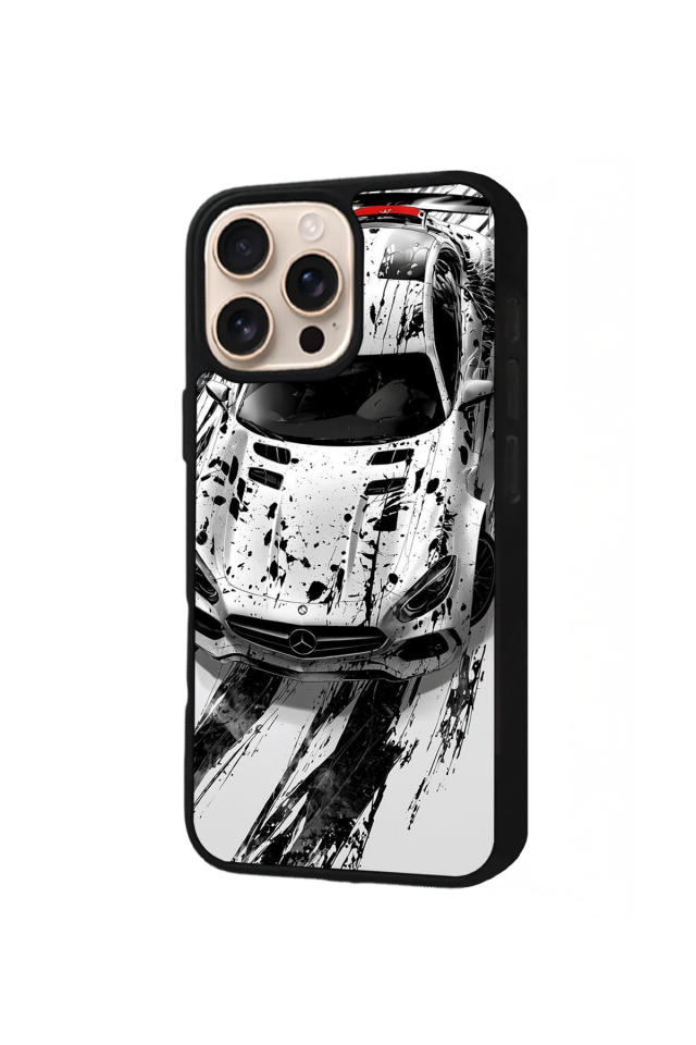 iPhone 14 Pro Uyumlu Mercedes Tasarımlı Glossy Premium Kılıf