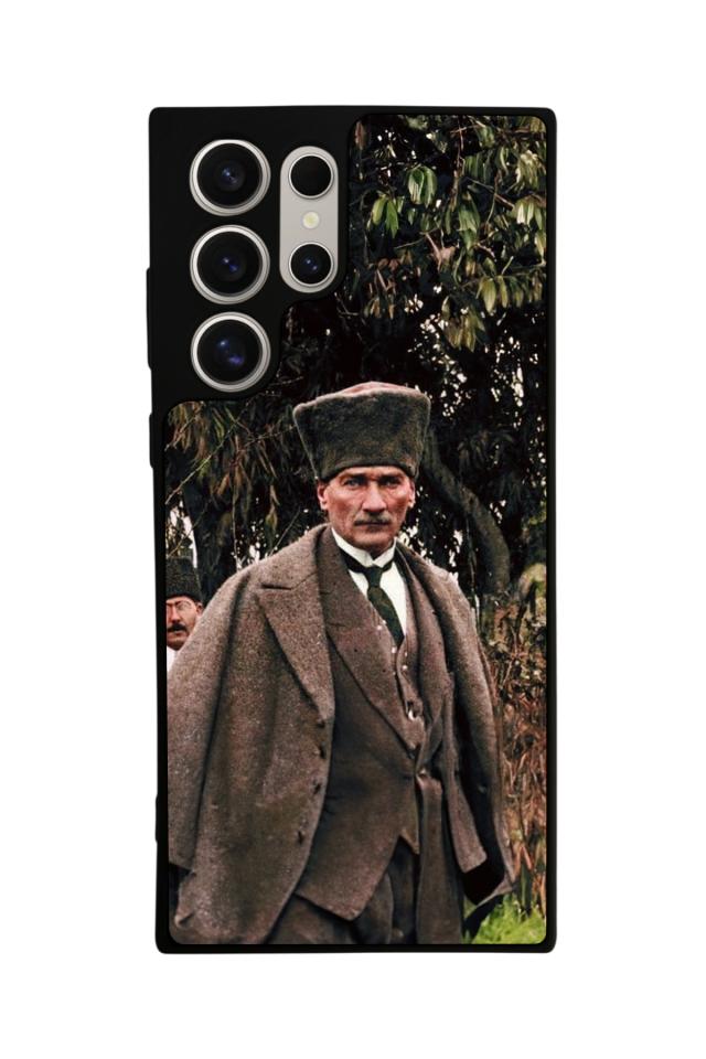 Samsung Galaxy S22 Ultra Uyumlu Mustafa Kemal Ataturk Tasarımlı Glossy Premium Kılıf