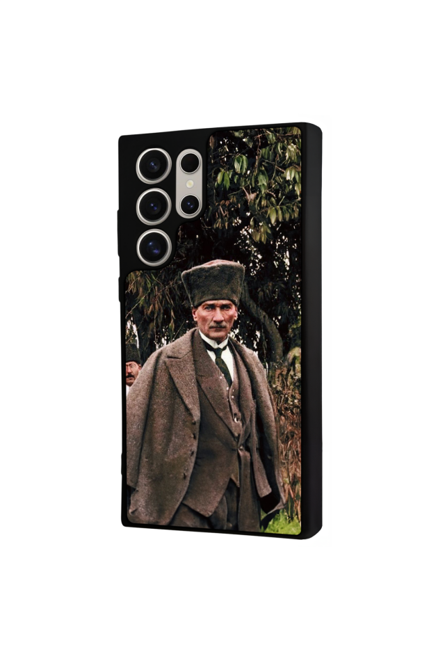Samsung Galaxy S22 Ultra Uyumlu Mustafa Kemal Ataturk Tasarımlı Glossy Premium Kılıf