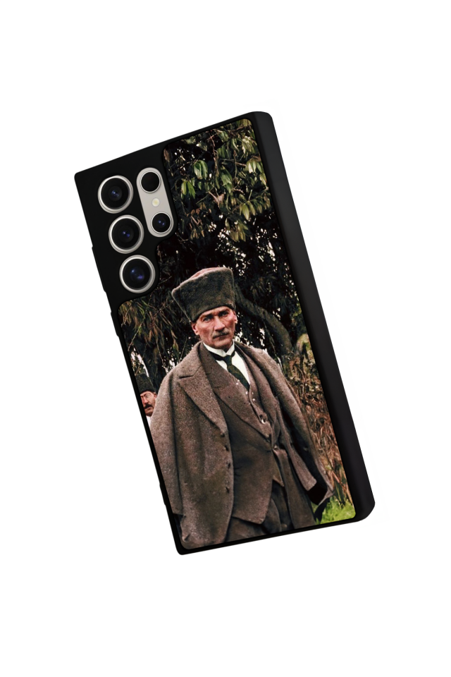 Samsung Galaxy S22 Ultra Uyumlu Mustafa Kemal Ataturk Tasarımlı Glossy Premium Kılıf