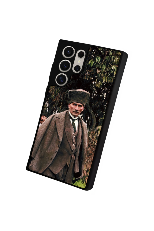 Samsung Galaxy S22 Ultra Uyumlu Mustafa Kemal Ataturk Tasarımlı Glossy Premium Kılıf