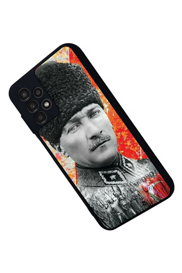 Samsung Galaxy A23 Uyumlu Mustafa Kemal Ataturk Tasarımlı Glossy Premium Kılıf
