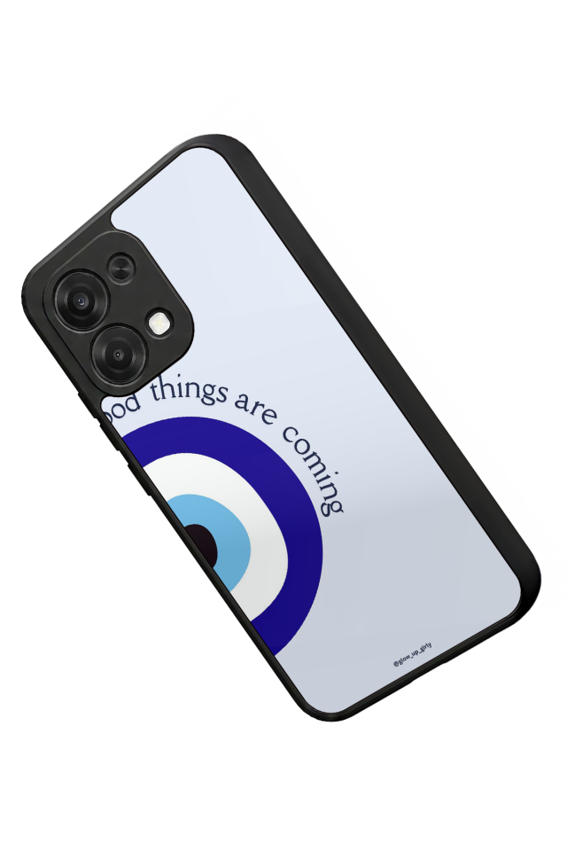Oppo A6 Pro Uyumlu Nazar Tasarımlı Glossy Premium Kılıf