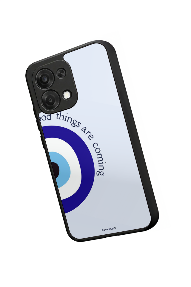 Oppo A6 Pro Uyumlu Nazar Tasarımlı Glossy Premium Kılıf