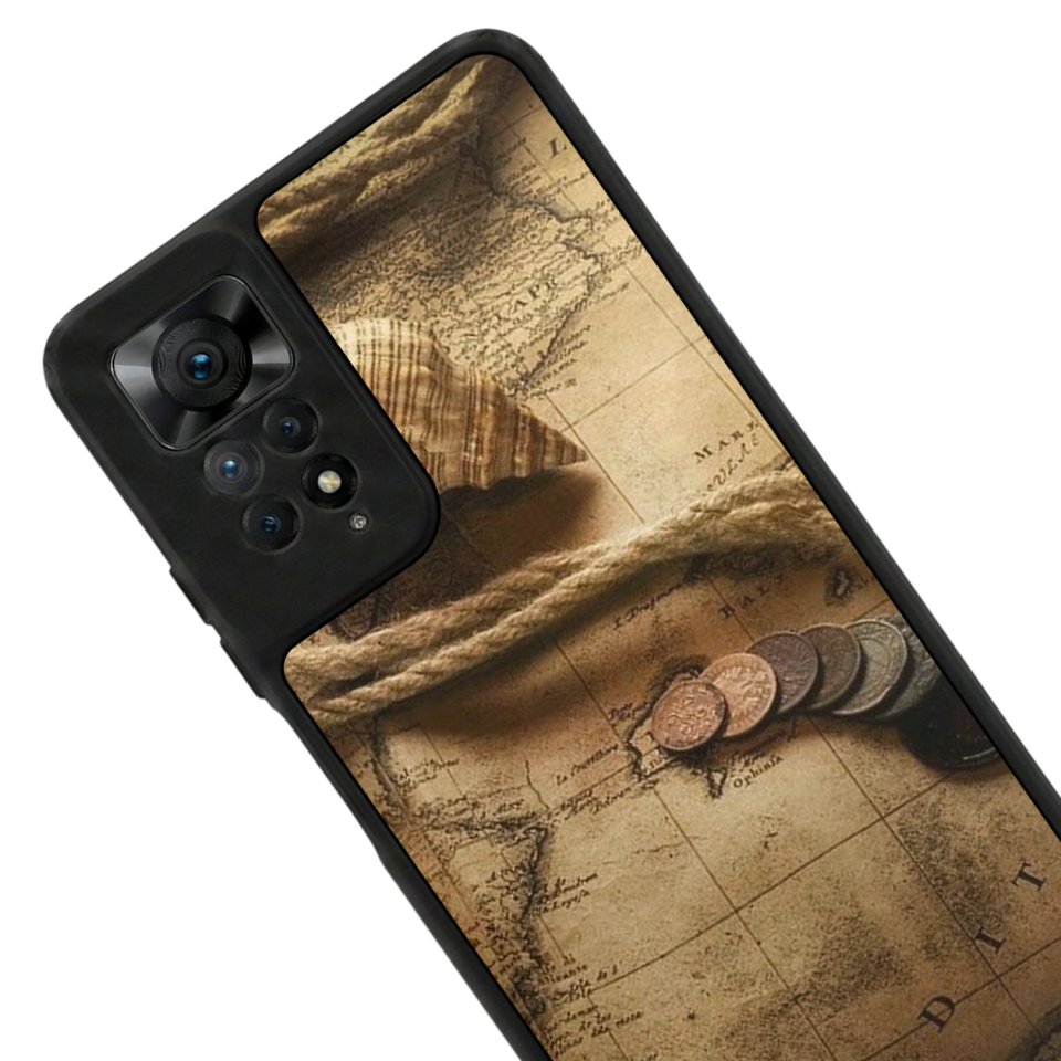 Xiaomi Redmi Note 11 Pro Uyumlu Pusula Tasarımlı Glossy Premium Kılıf