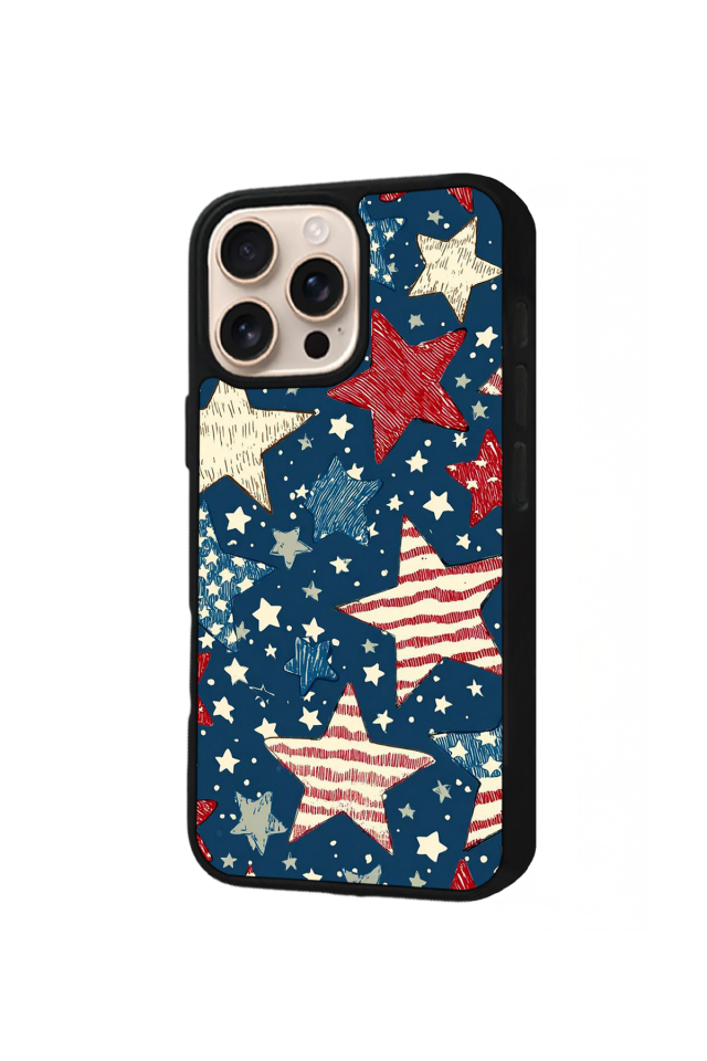 iPhone 16 Pro Max Uyumlu Retro Yildizlar Tasarımlı Glossy Premium Kılıf