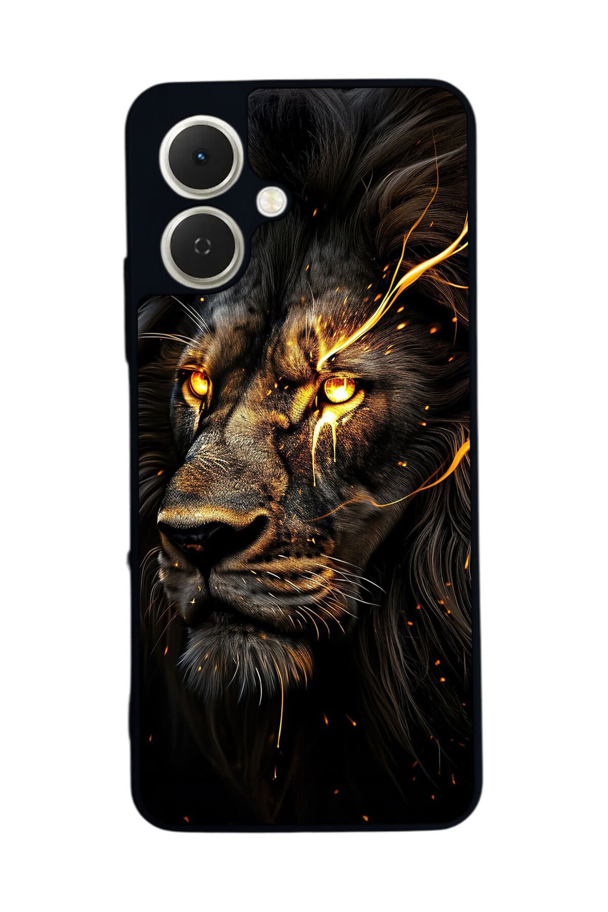 Tecno Spark GO 2 Uyumlu Aslan Tasarımlı Glossy Premium Kılıf