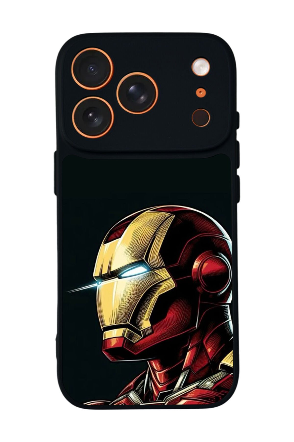iPhone 17 Pro Max Uyumlu Iron Man ( Demir Adam ) Tasarımlı Glossy Premium Kılıf