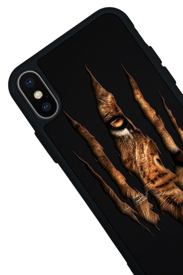 iPhone XS Max Uyumlu Aslan Tasarımlı Glossy Premium Kılıf