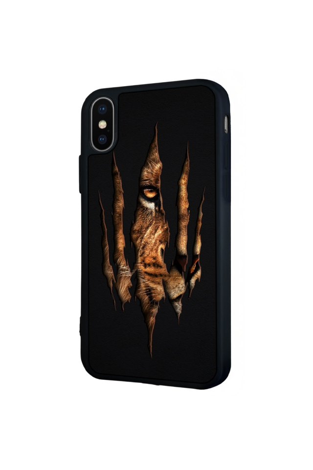 iPhone XS Max Uyumlu Aslan Tasarımlı Glossy Premium Kılıf
