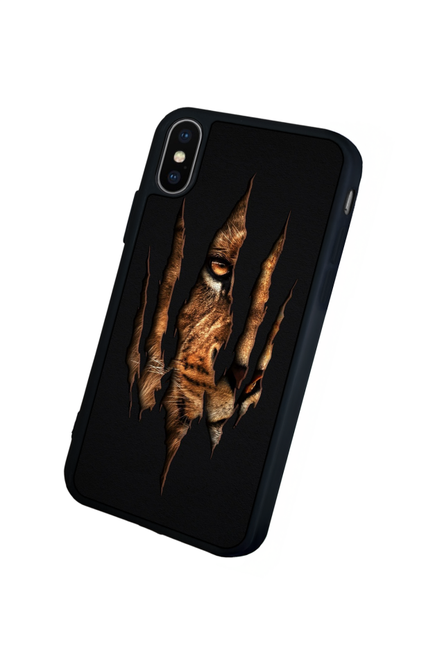 iPhone XS Max Uyumlu Aslan Tasarımlı Glossy Premium Kılıf