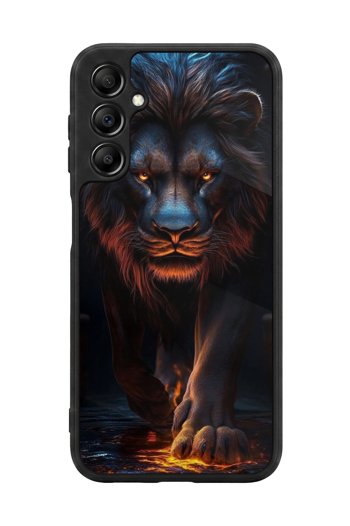 Samsung Galaxy A14 Uyumlu Aslan Tasarımlı Glossy Premium Kılıf