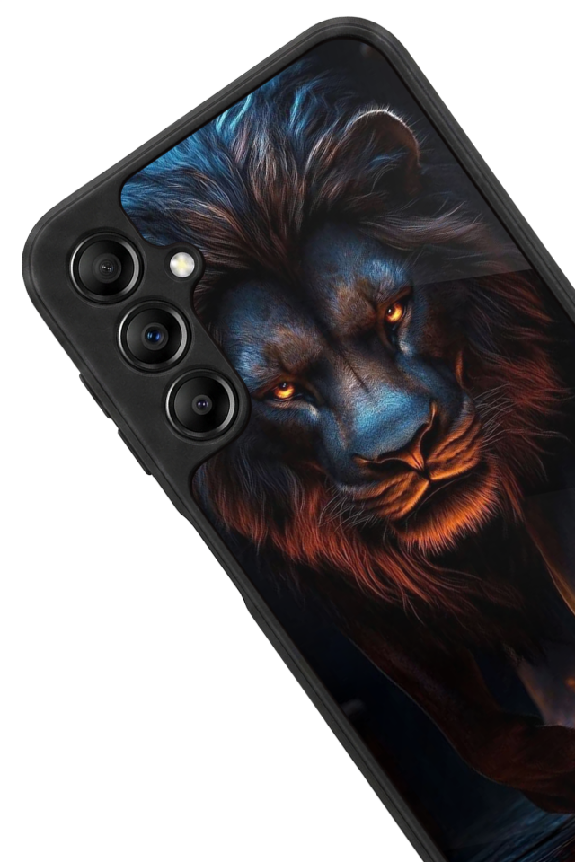Samsung Galaxy A14 Uyumlu Aslan Tasarımlı Glossy Premium Kılıf