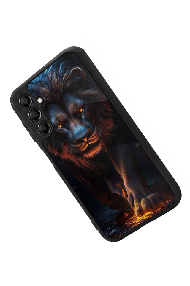Samsung Galaxy A14 Uyumlu Aslan Tasarımlı Glossy Premium Kılıf