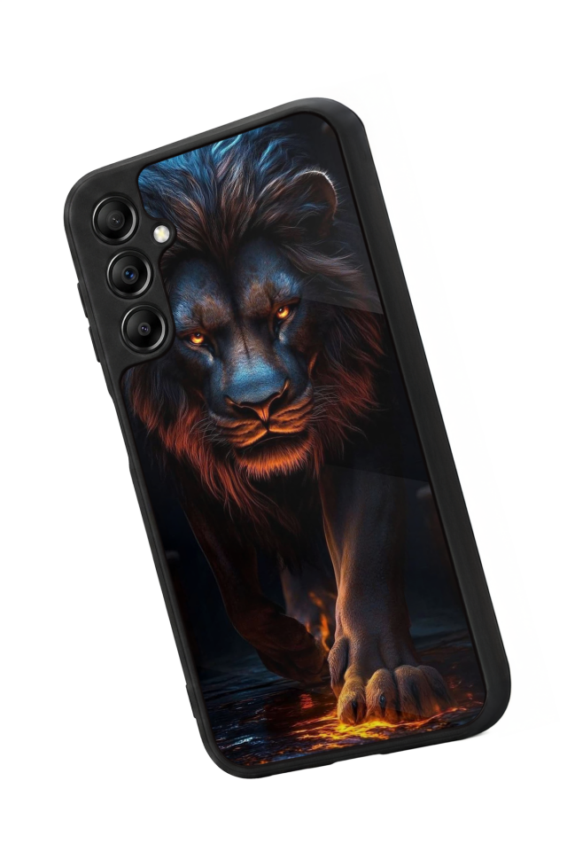 Samsung Galaxy A14 Uyumlu Aslan Tasarımlı Glossy Premium Kılıf