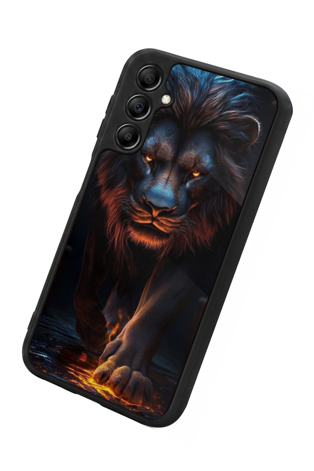 Samsung Galaxy A14 Uyumlu Aslan Tasarımlı Glossy Premium Kılıf