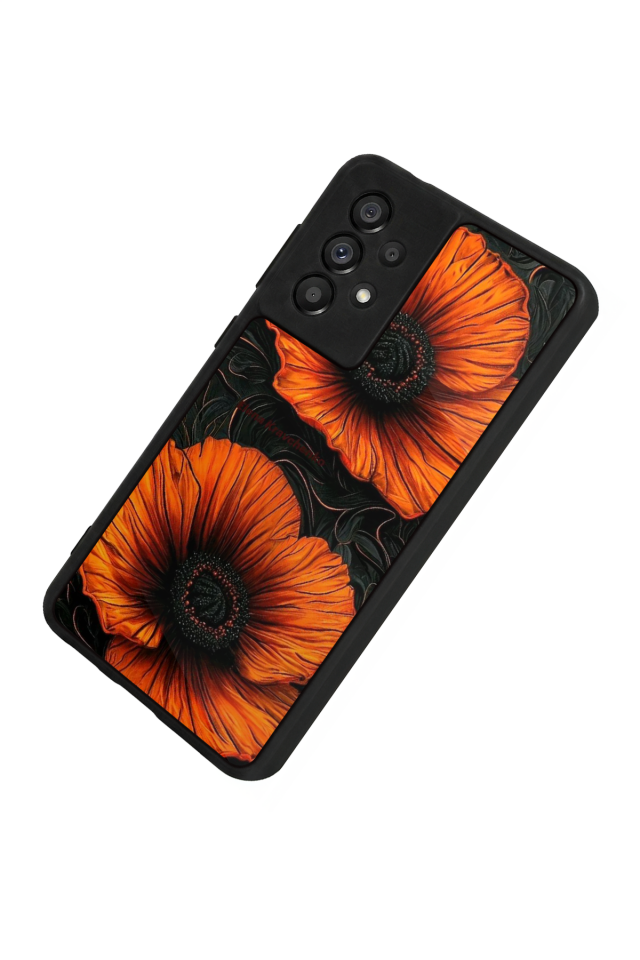Samsung Galaxy A73 Uyumlu Botanik Tasarımlı Glossy Premium Kılıf