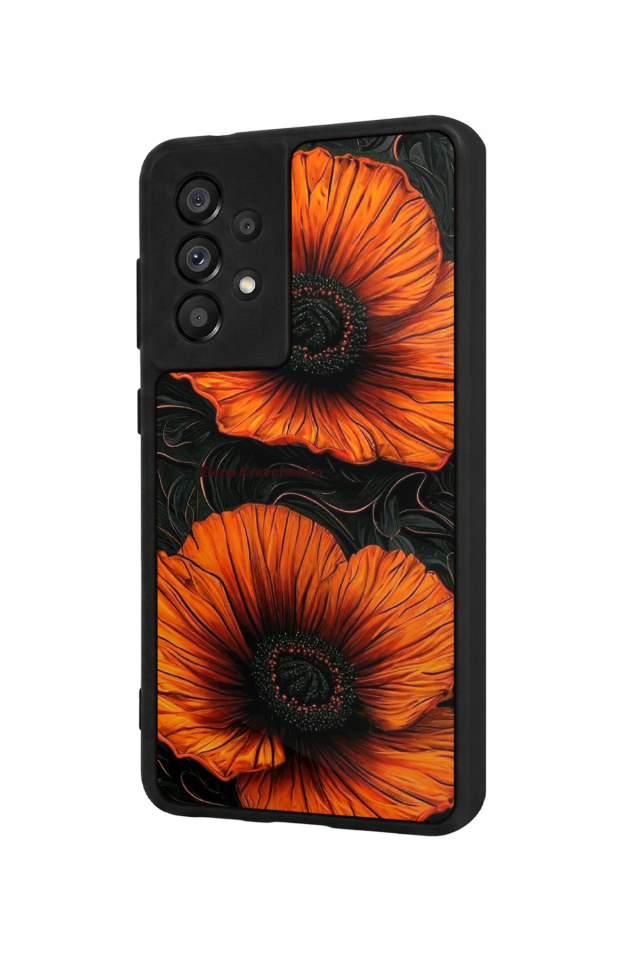 Samsung Galaxy A73 Uyumlu Botanik Tasarımlı Glossy Premium Kılıf